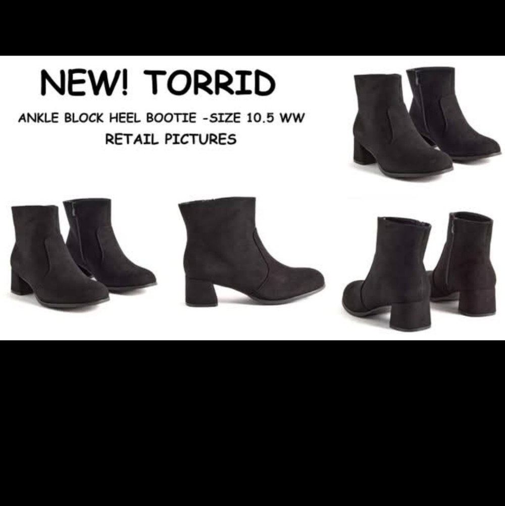 Torrid Classic Black Ankle Booties